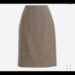Jcrew houndstooth pencil skirt